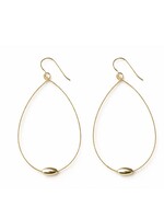 erin gray erin gray Single Oval Gold Teardrop Earring