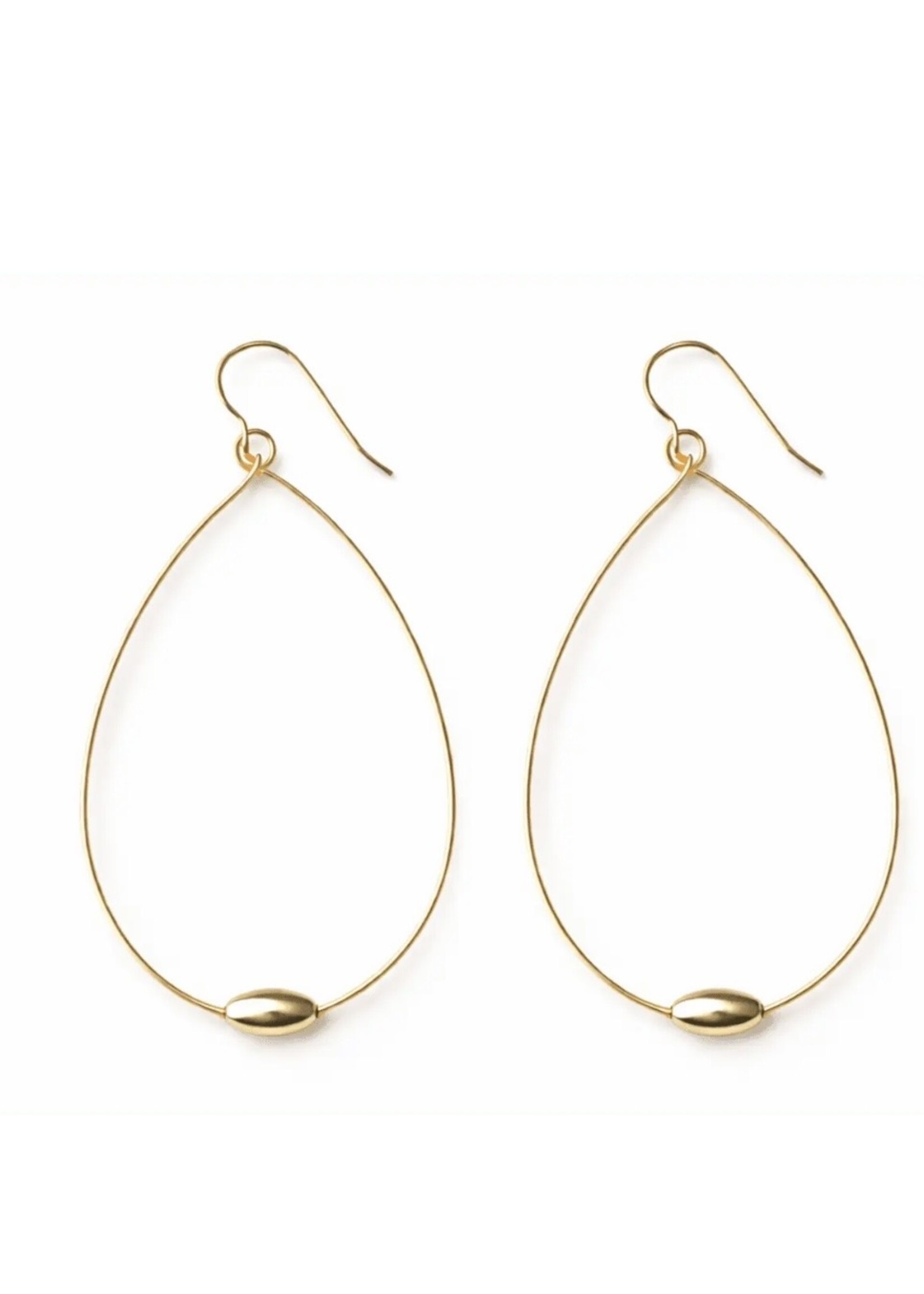 erin gray erin gray Single Oval Gold Teardrop Earring