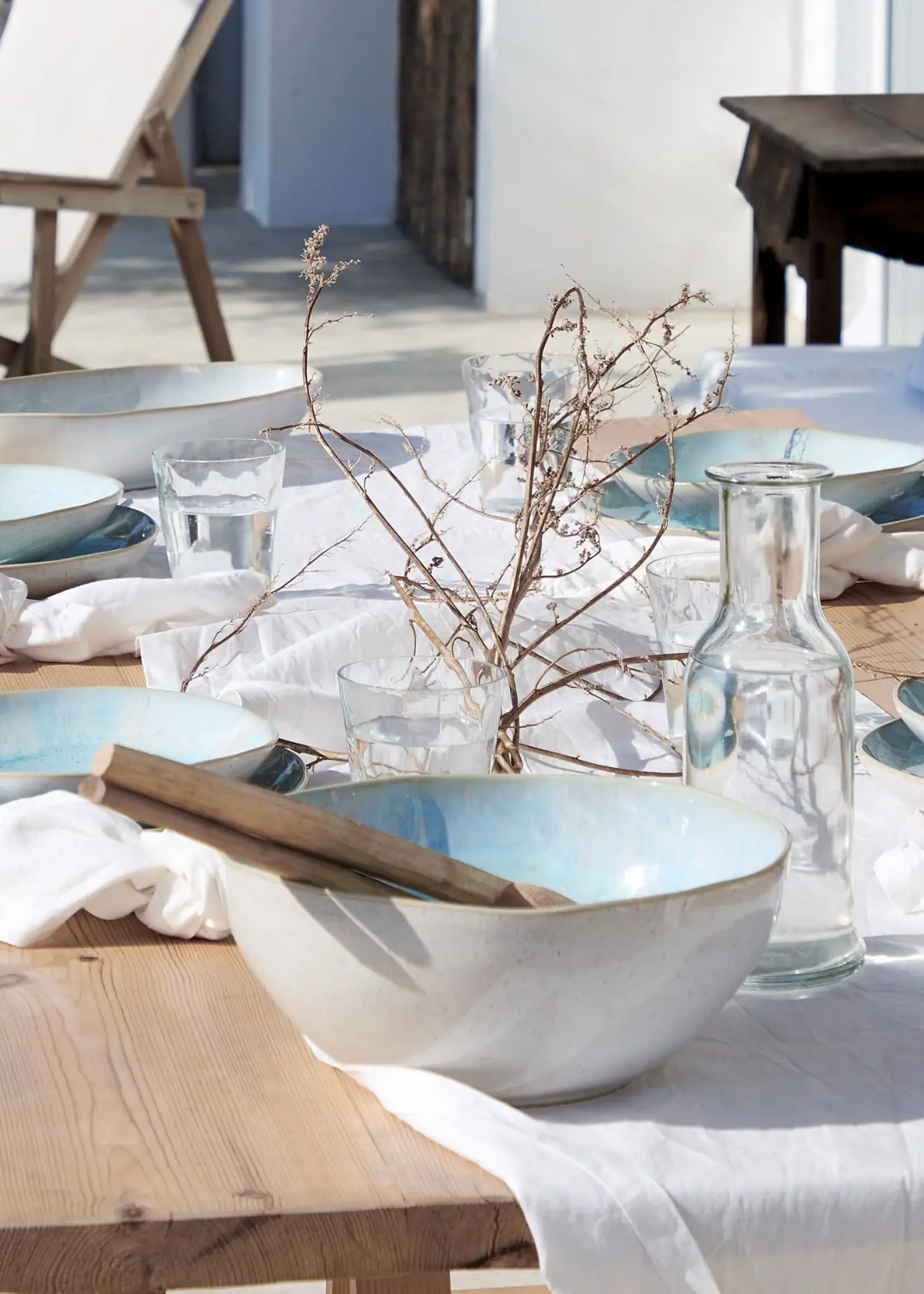 Casafina Eivissa Sea Blue 11" Serving Bowl