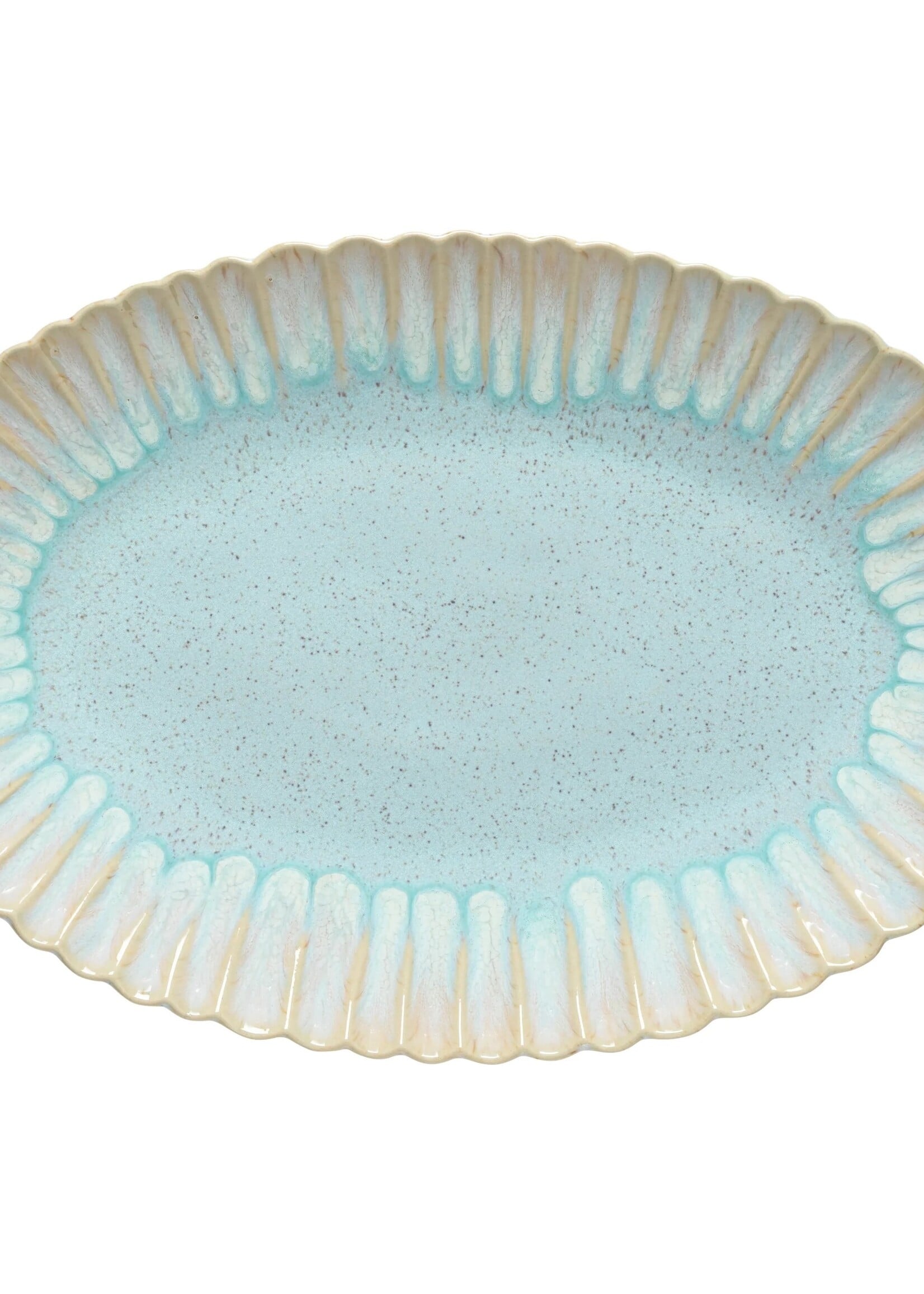 Costa Nova Mallorca Oval Platter - Sea Blue