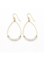 erin gray erin gray Heishi Aster White Earring