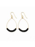 erin gray erin gray Heishi Aster Black Earring