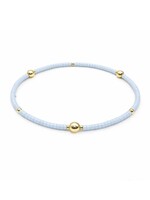 erin gray erin gray Game Day Light Blue/Gold Bracelet