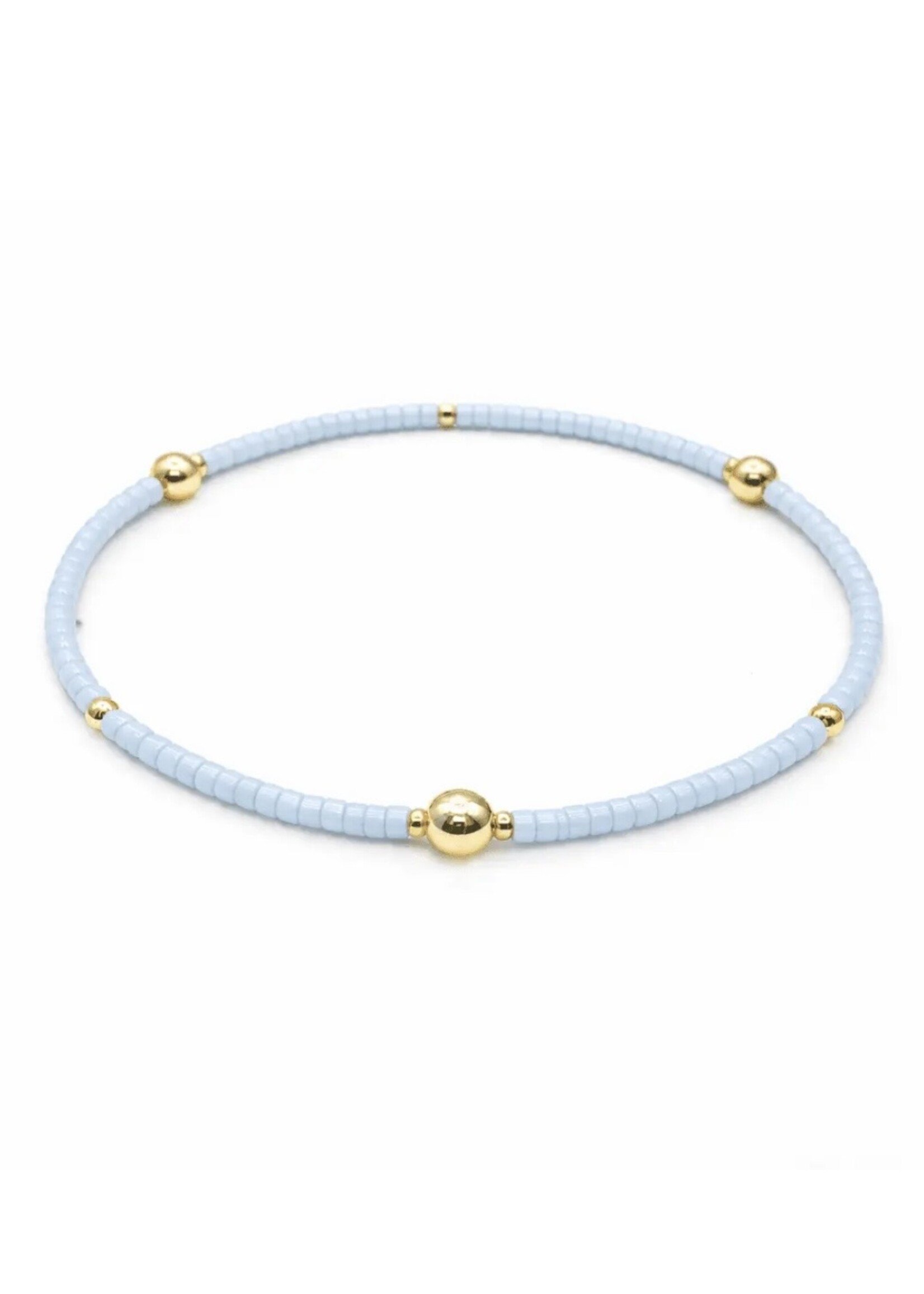 erin gray erin gray Game Day Light Blue/Gold Bracelet