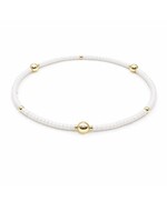 erin gray erin gray Game Day White/Gold Bracelet