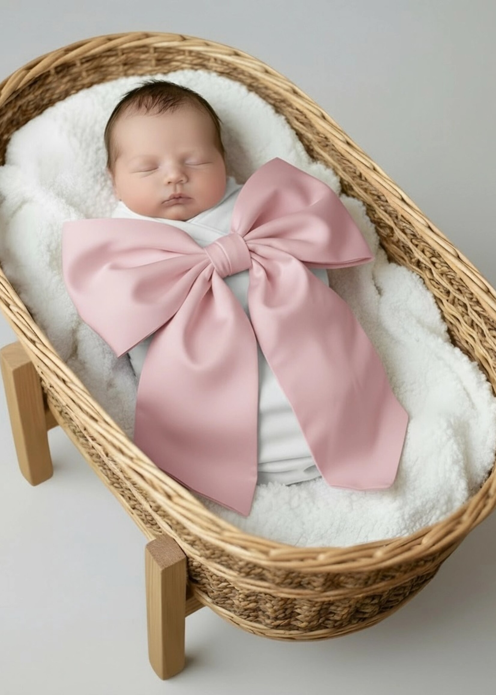 morxy Mono Newborn Swaddle Sash Rose Pink