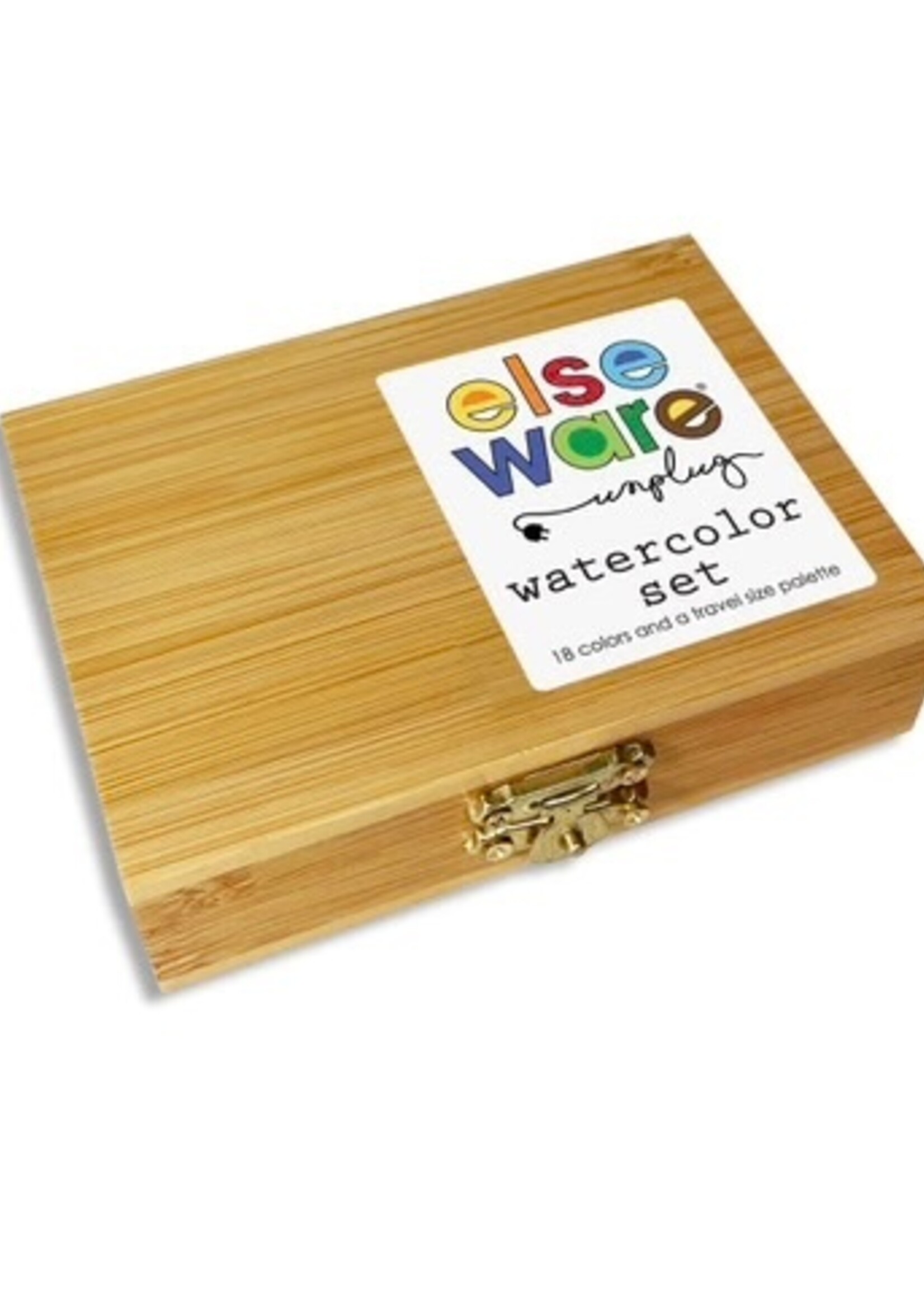 Elseware Unplug Watercolor Set in Bamboo Box