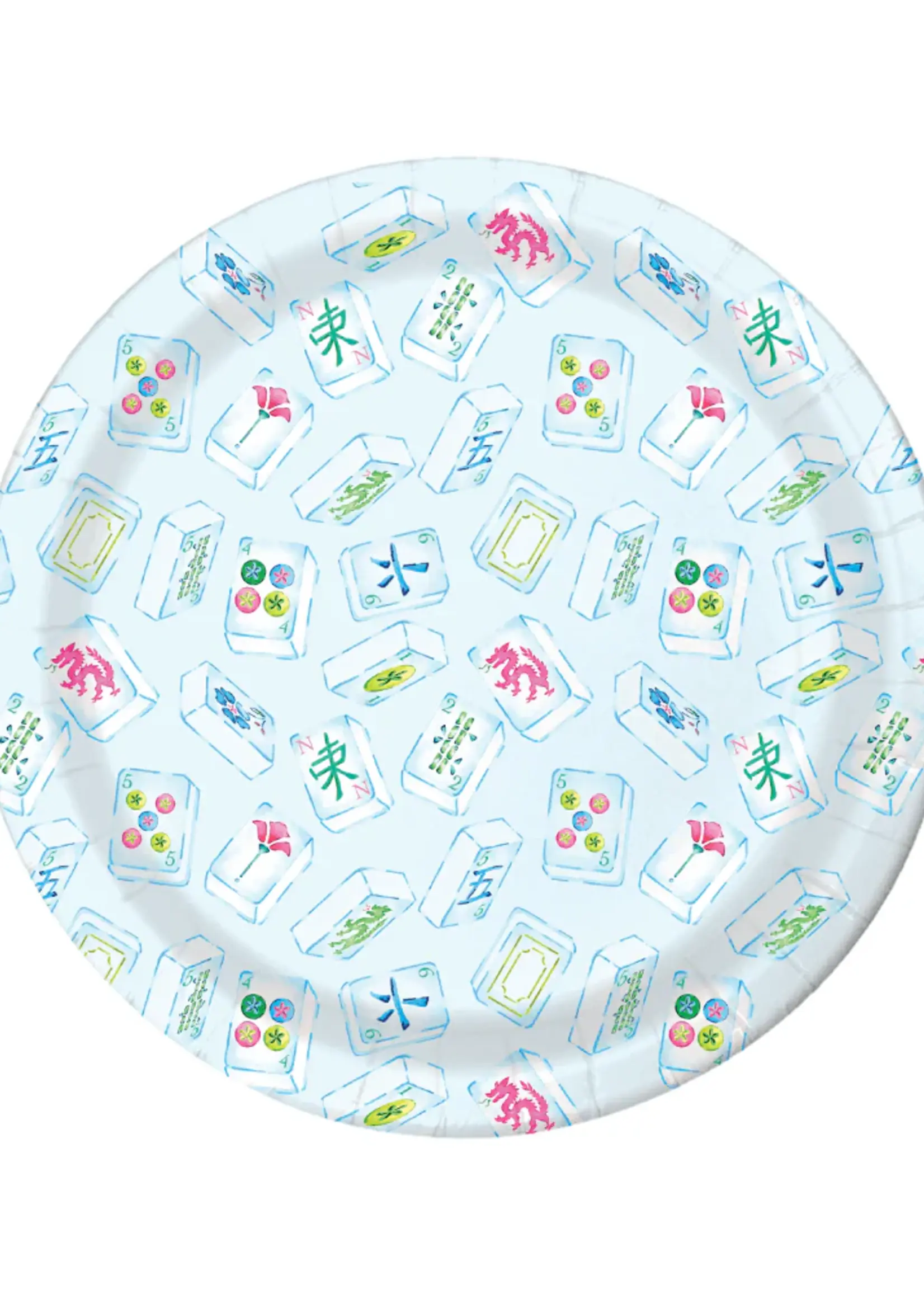 Lucy Grymes 10" Heavy Duty Mahjong Paper Plates set of 8