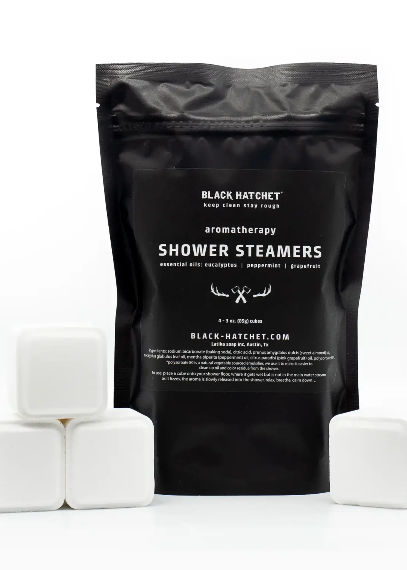 Latika Black Hatchet Shower Steamer