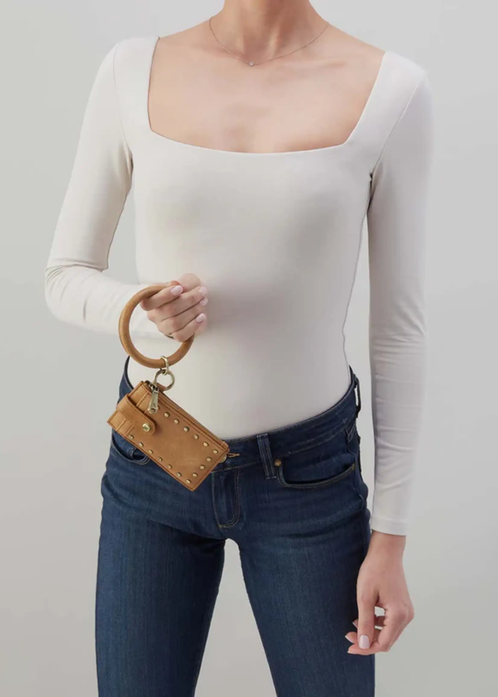 hobo Ring Credit Card Wristlet Whiskey