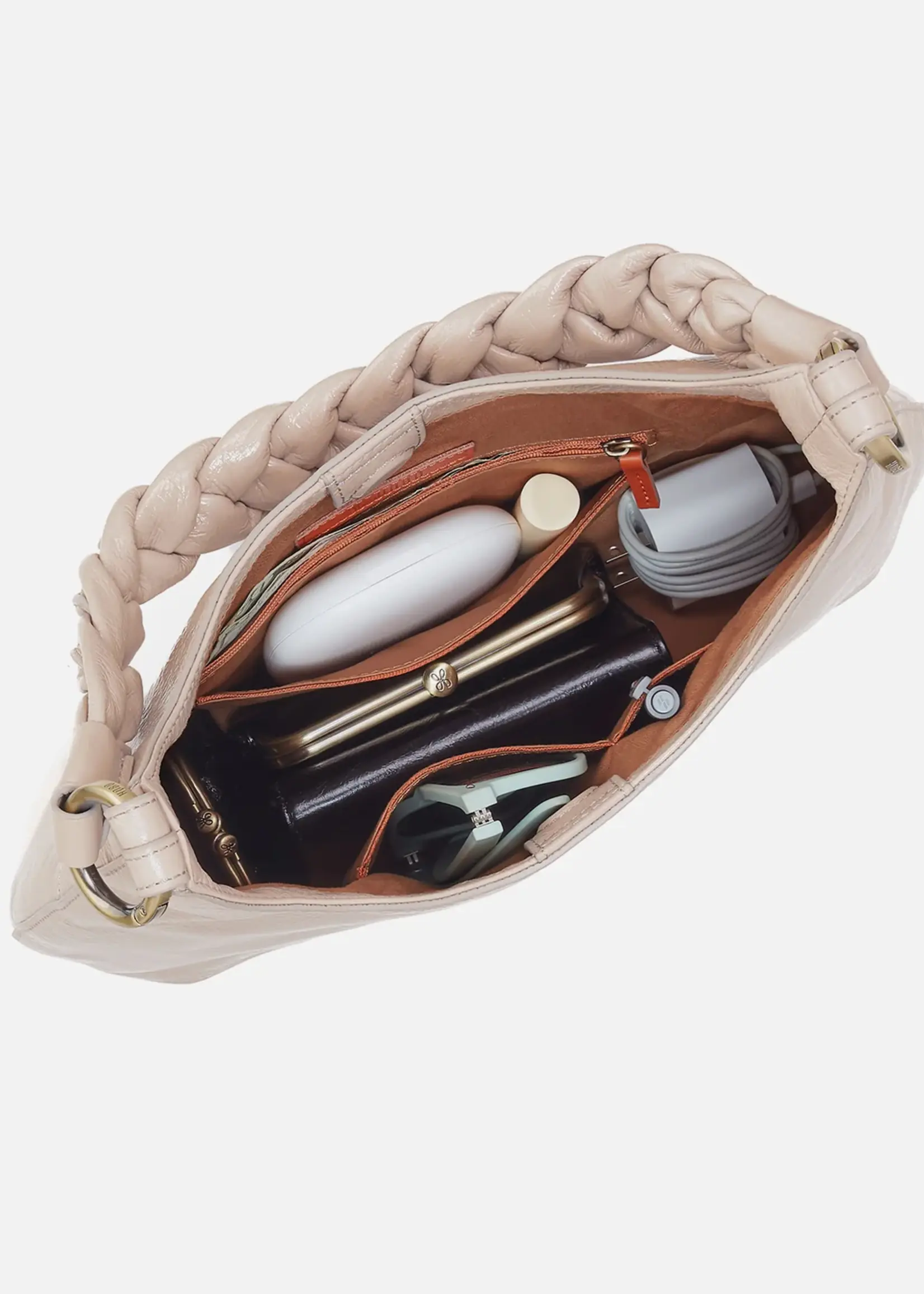hobo Madison Shoulder Bag Stone Gloss