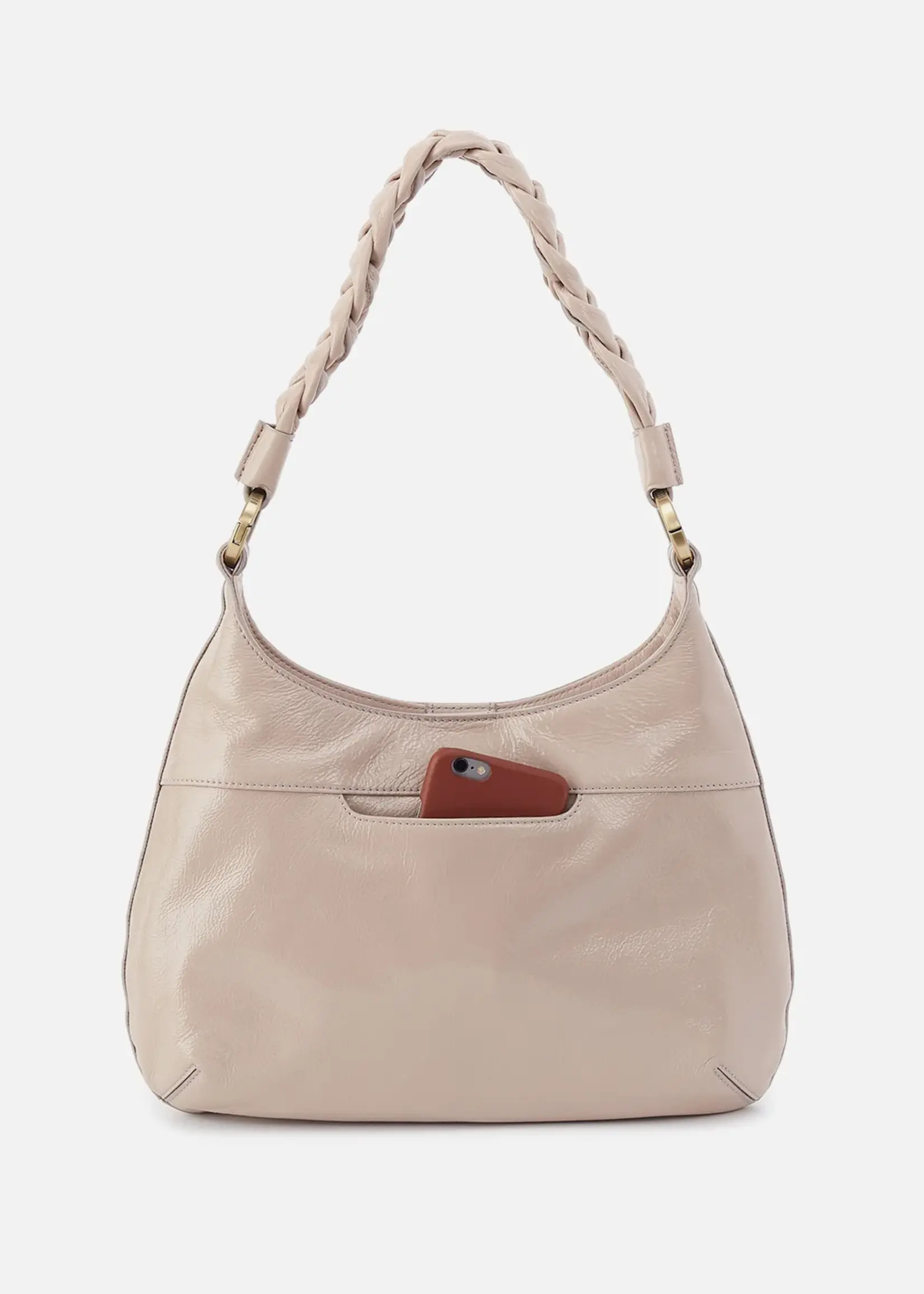 hobo Madison Shoulder Bag Stone Gloss