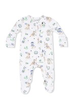 Angel Dear Country Club Dogs Neutral - 2 Way Zipper Footie