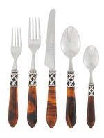 Vietri Aladdin Antique Tortoise Shell 5 pc Place Setting