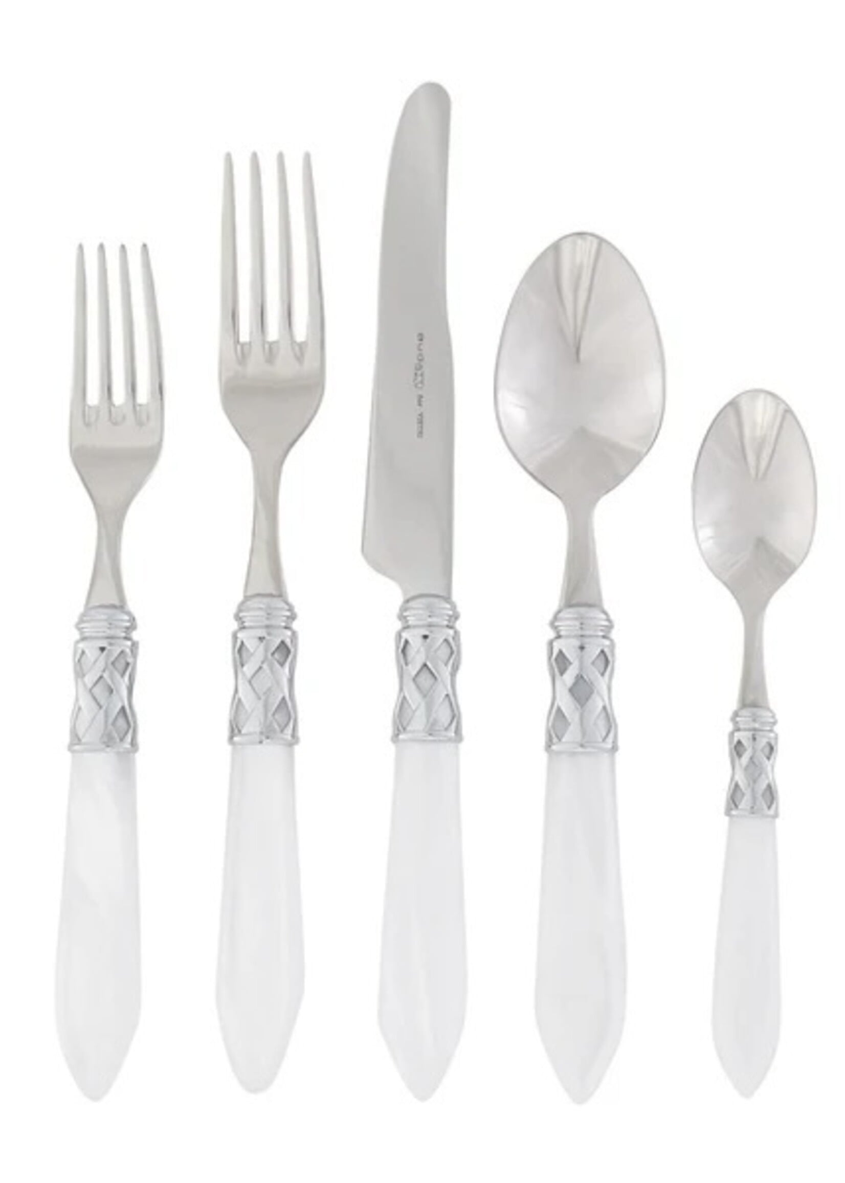 Aladdin Brilliant White 5 pc Place Setting