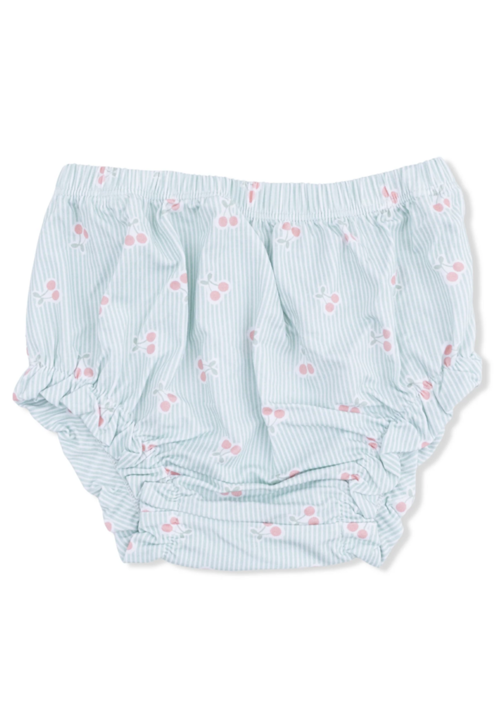 Angel Dear Top with Bloomer -Tiny  Cherry Stripe