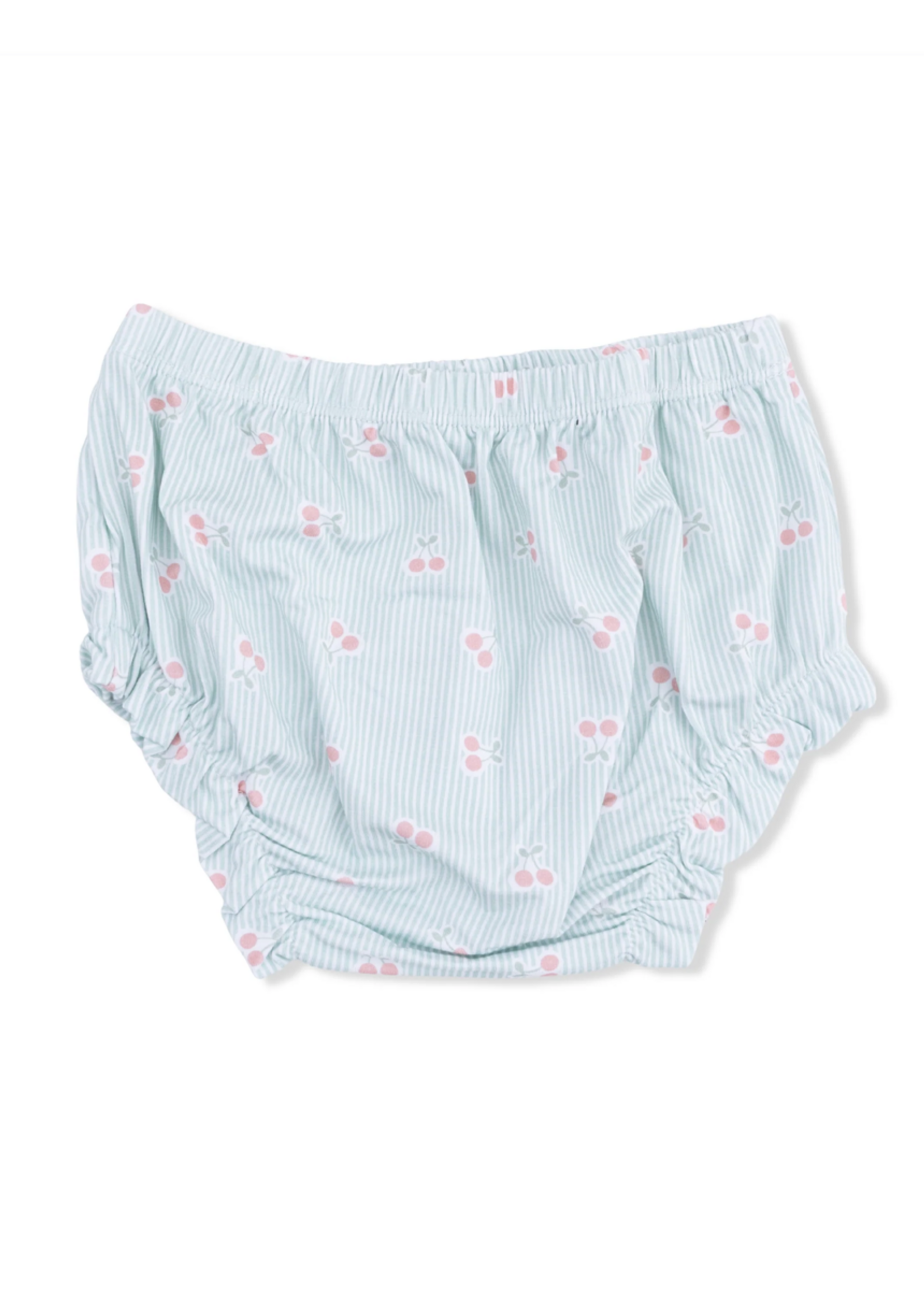 Angel Dear Top with Bloomer -Tiny  Cherry Stripe