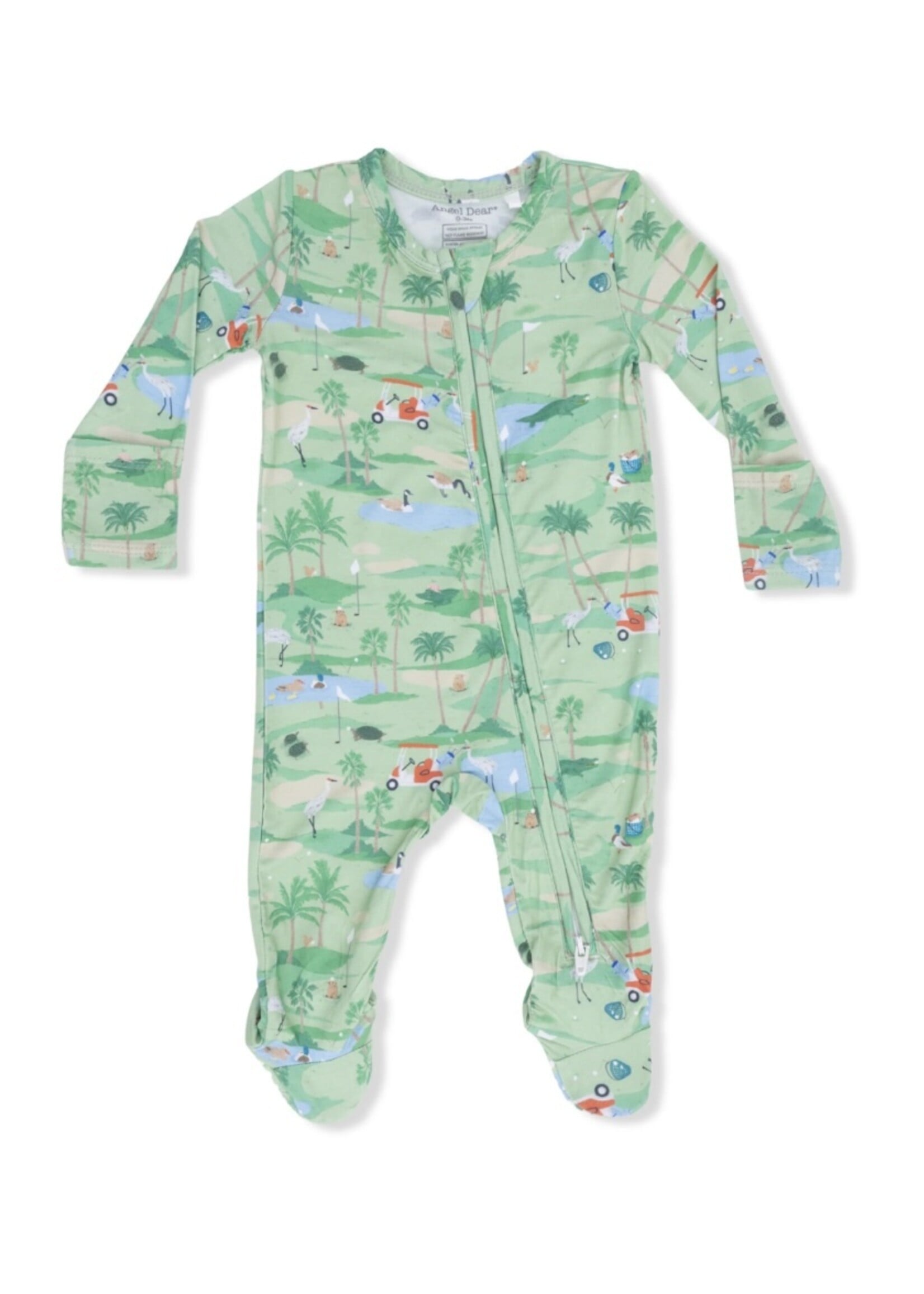 Angel Dear 2 Way Zipper Footie - Golf Oasis Animals