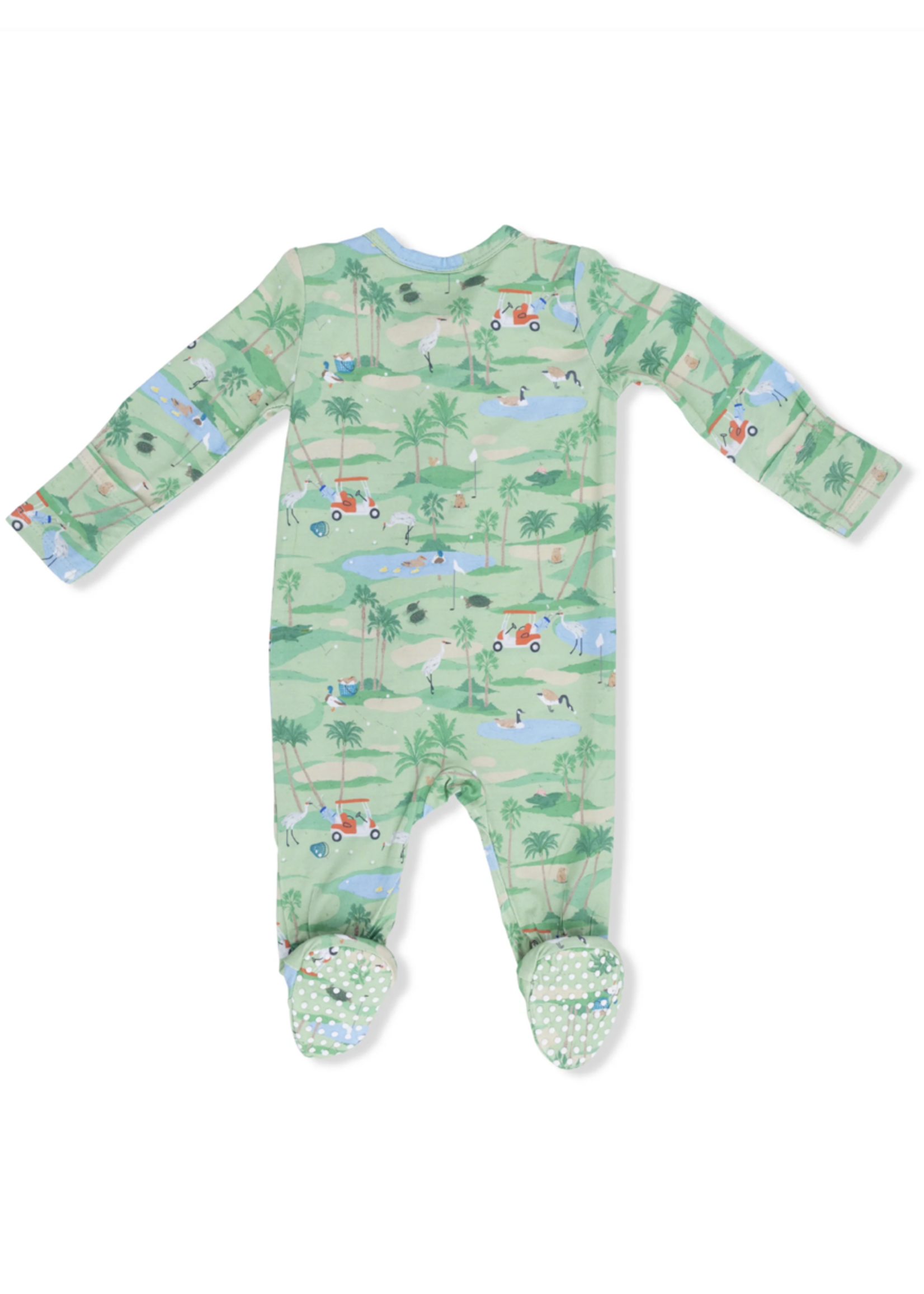 Angel Dear 2 Way Zipper Footie - Golf Oasis Animals