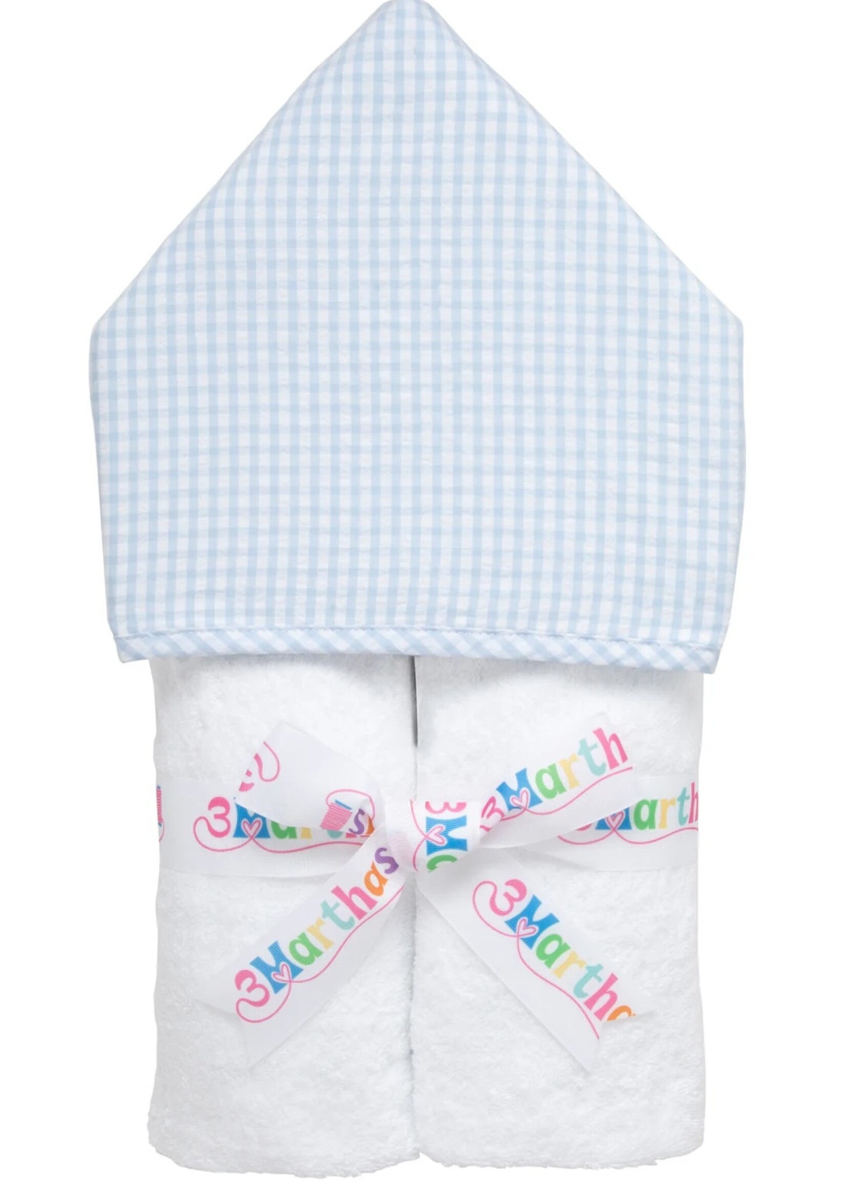 3 Marthas Everykid Towel - Blue Check