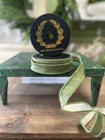 JME John Mark Enterprises Dupioni  Olive  Ribbon 1" x 10 yd