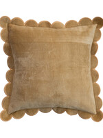 Creative Co-op Velvet Scallop Edge Pillow