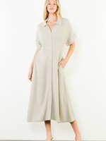THML THML Short Sleeve Linen/Cotton Dress
