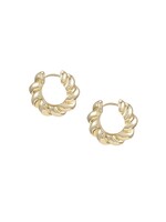 Natalie Wood Designs Heritage Mini Hoop Earrings Gold