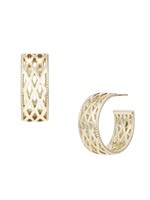 Natalie Wood Designs Graceful Mini Hoop Earrings Gold