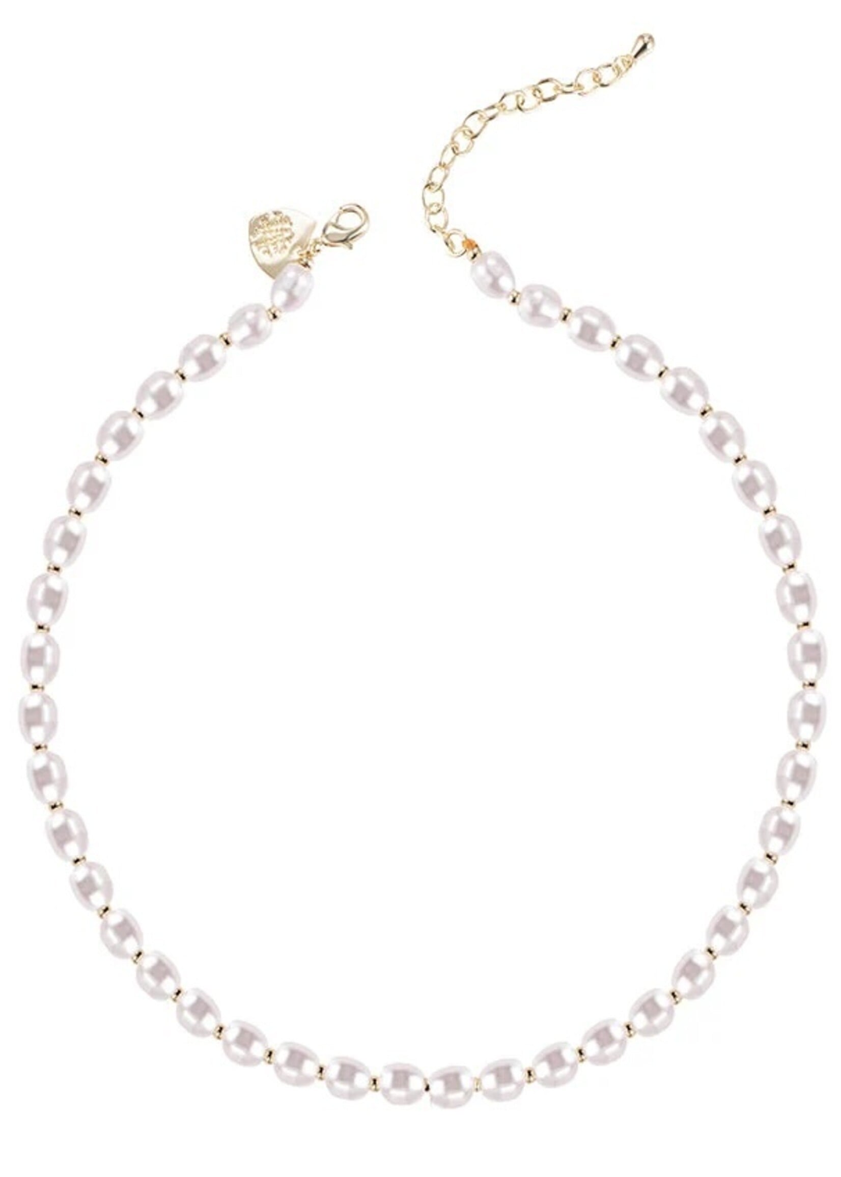 Natalie Wood Designs Pearl Layering Necklace Gold