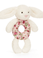 Jellycat Blossom Cream Bunny Berry Ring Rattle