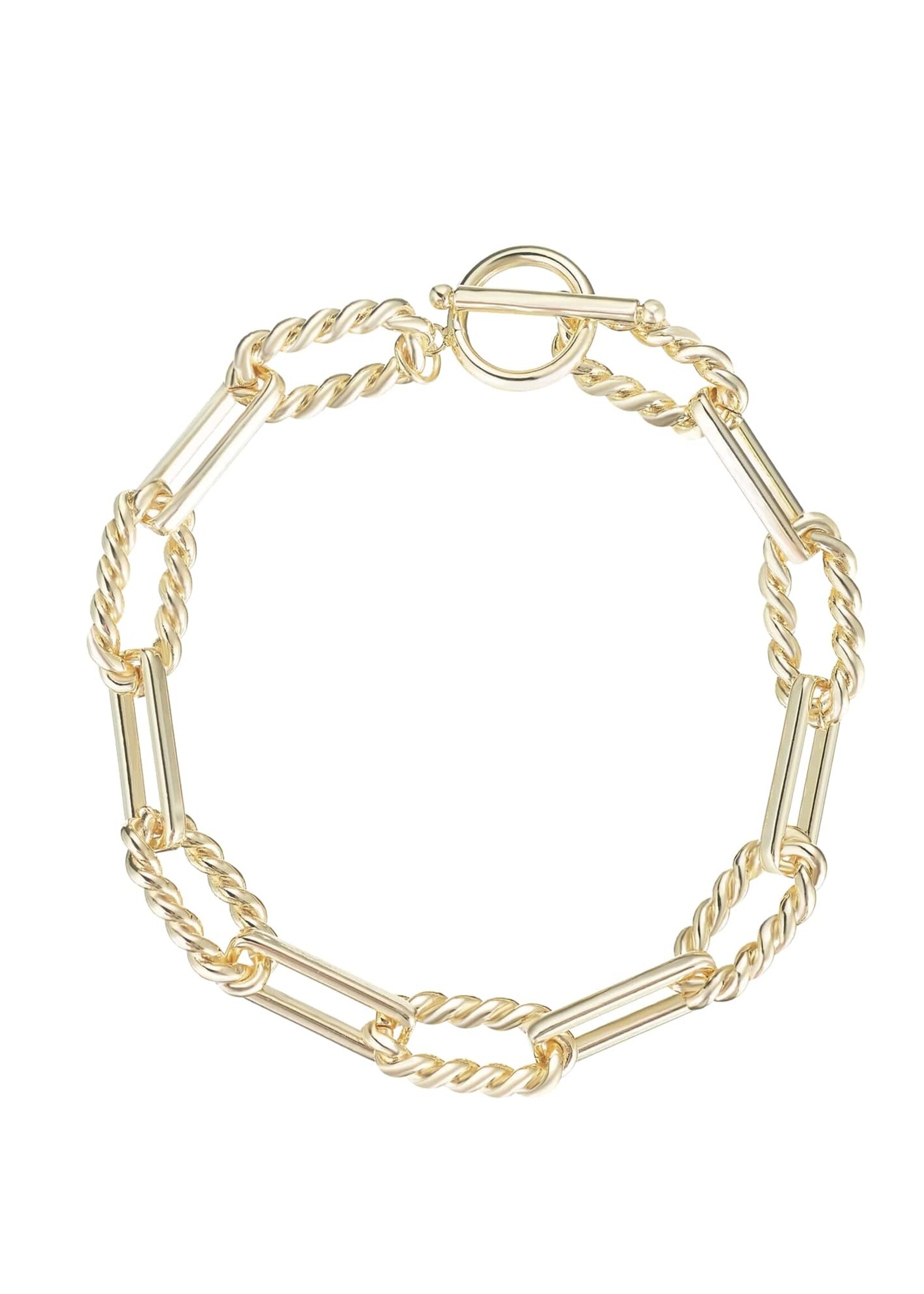 Natalie Wood Designs She's Spicy Chain Link Bracelet Gold