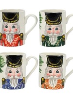 Vietri Nutcrackers Assorted Mugs (Set of 4)