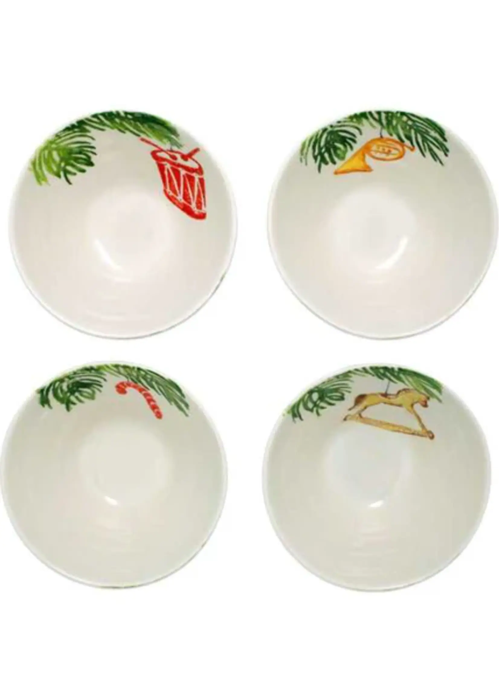 Vietri Nutcrackers Assorted Cereal Bowls (Set of 4)