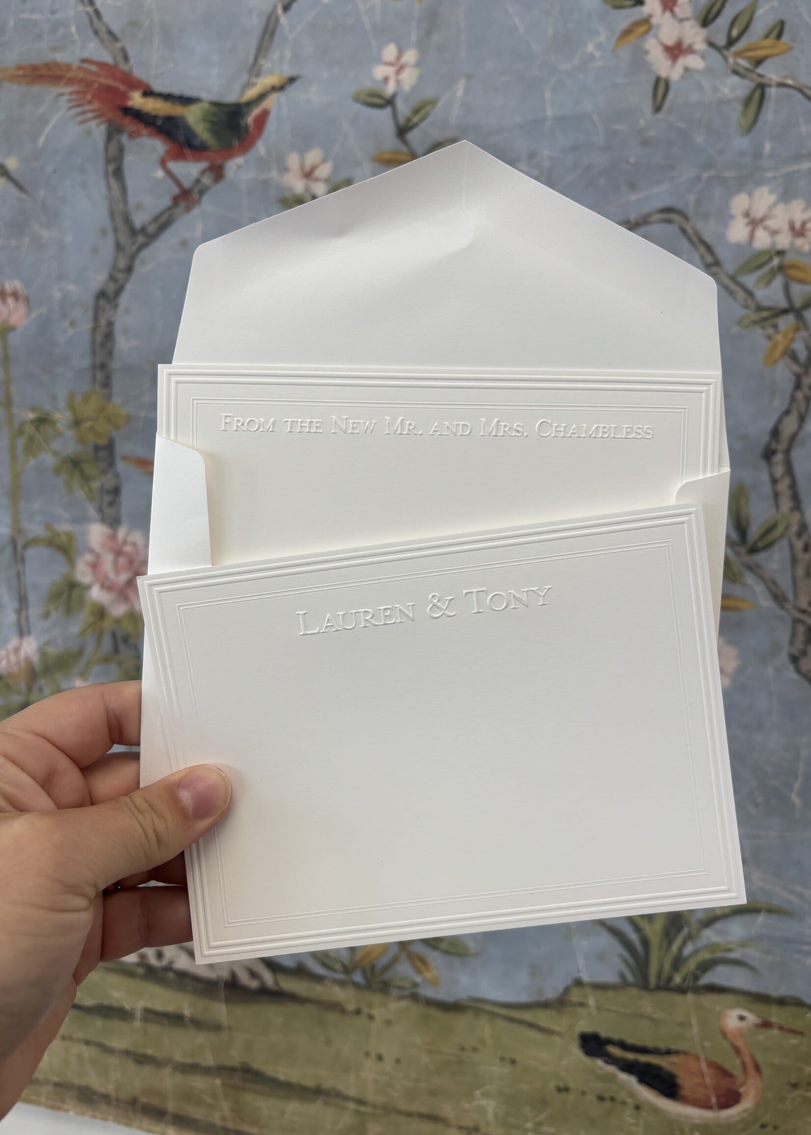 Embossed Graphics Constance Note Cards (set of 100)