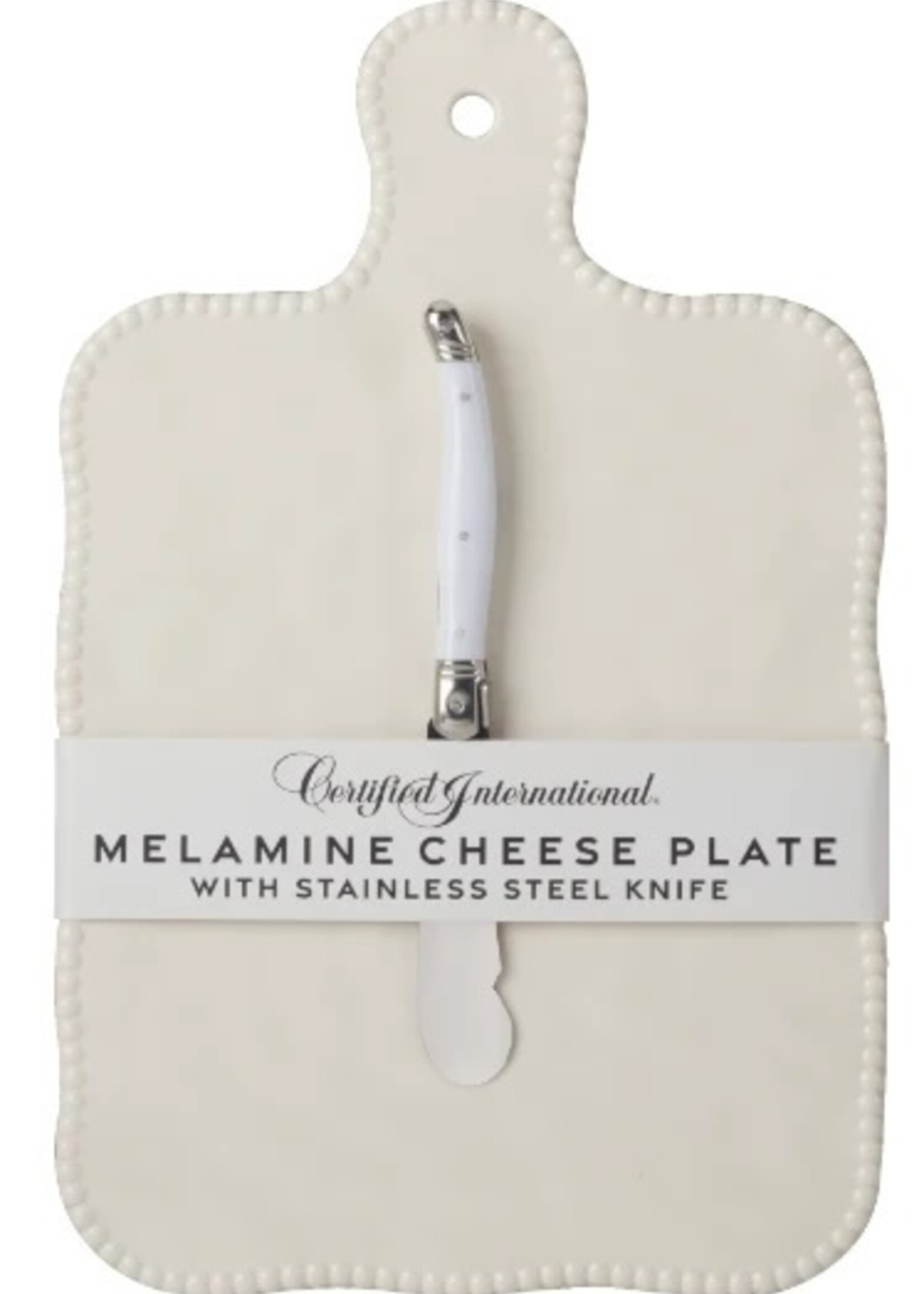 certified international Perlette Cheese Board with Knife