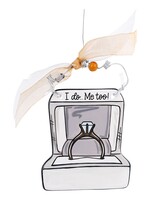 Glory Haus I Do Ring Box Flat Ornament
