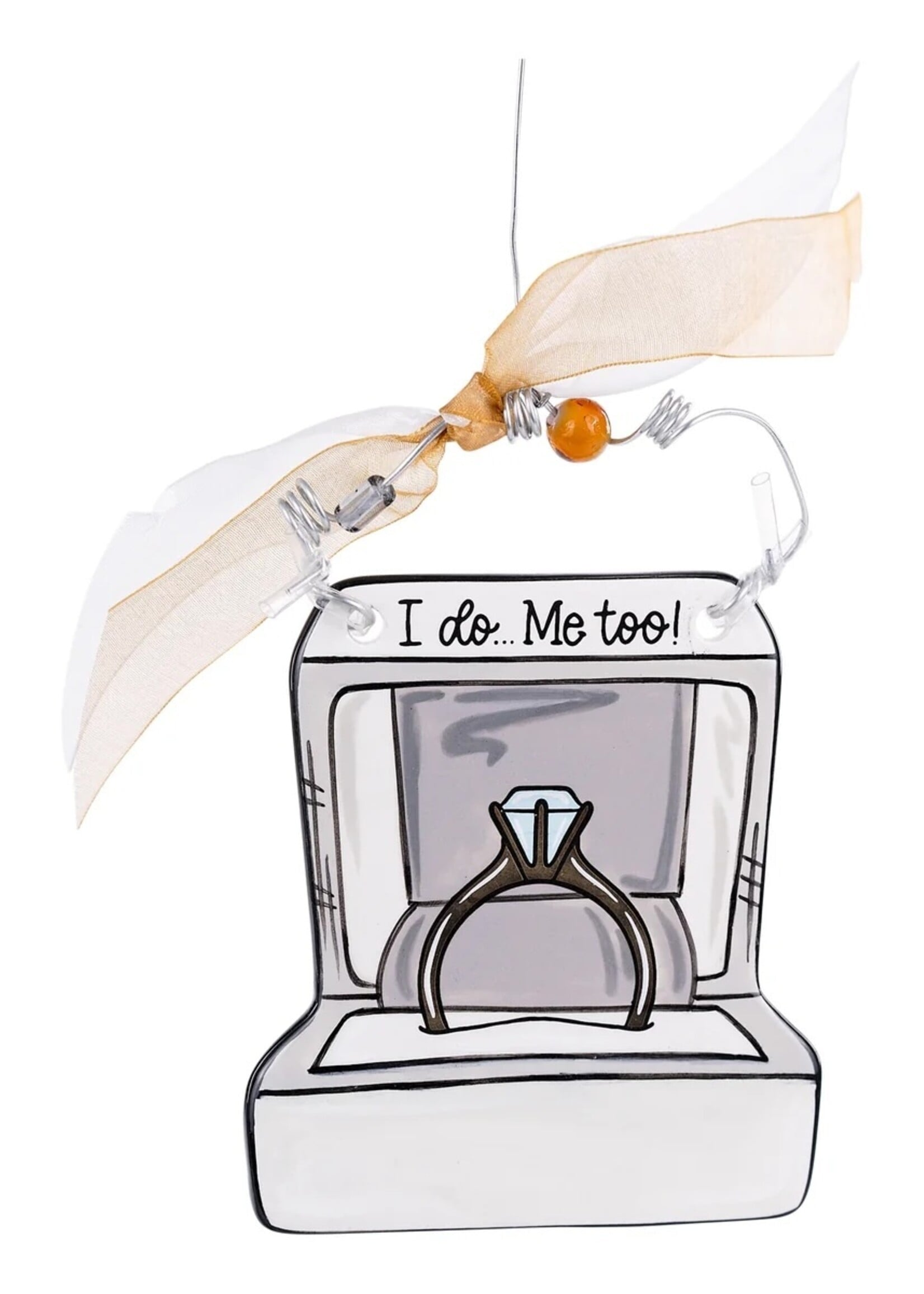 Glory Haus I Do Ring Box Flat Ornament