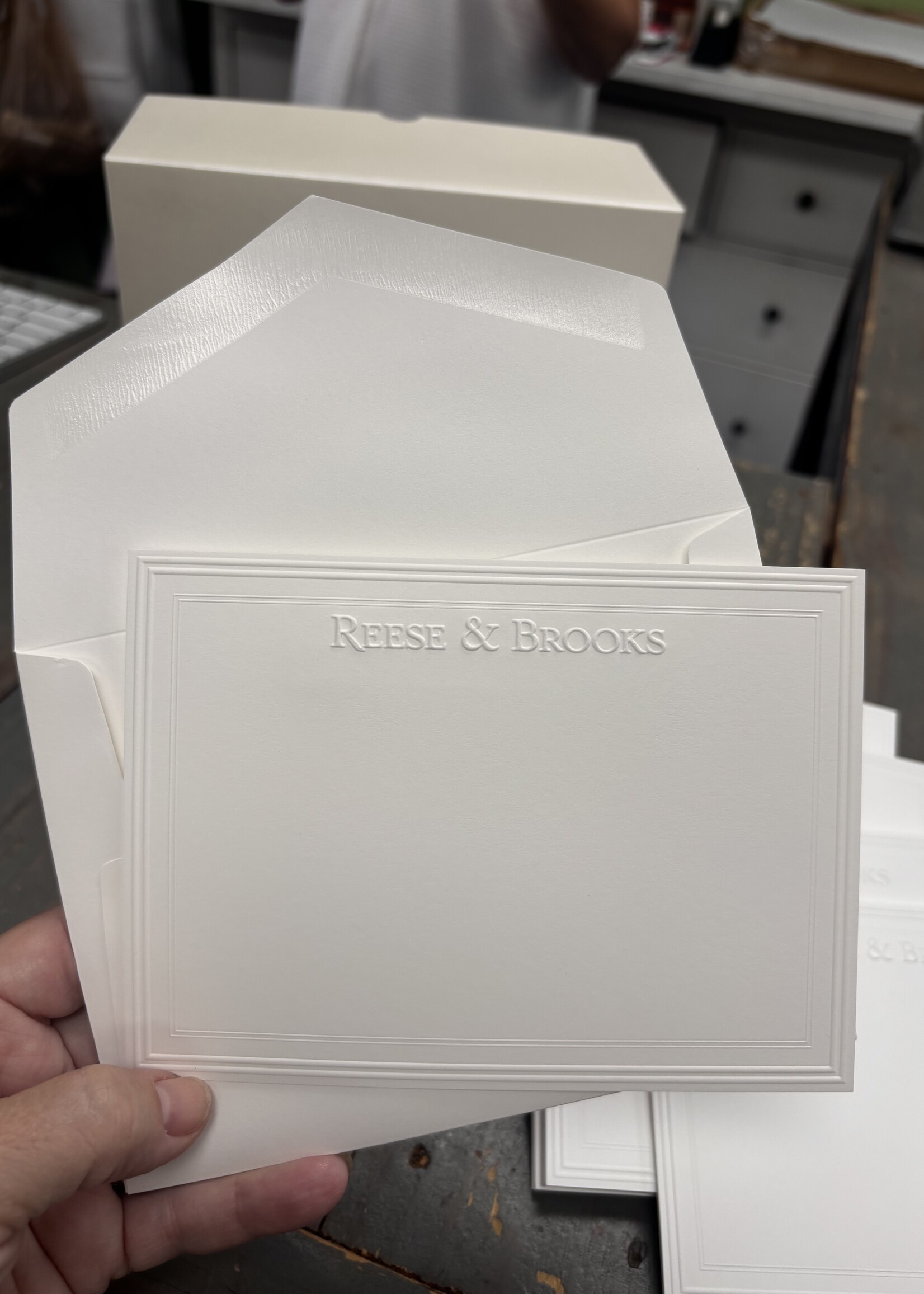 Embossed Graphics Constance Note Cards set of 100 (thru August 15th)