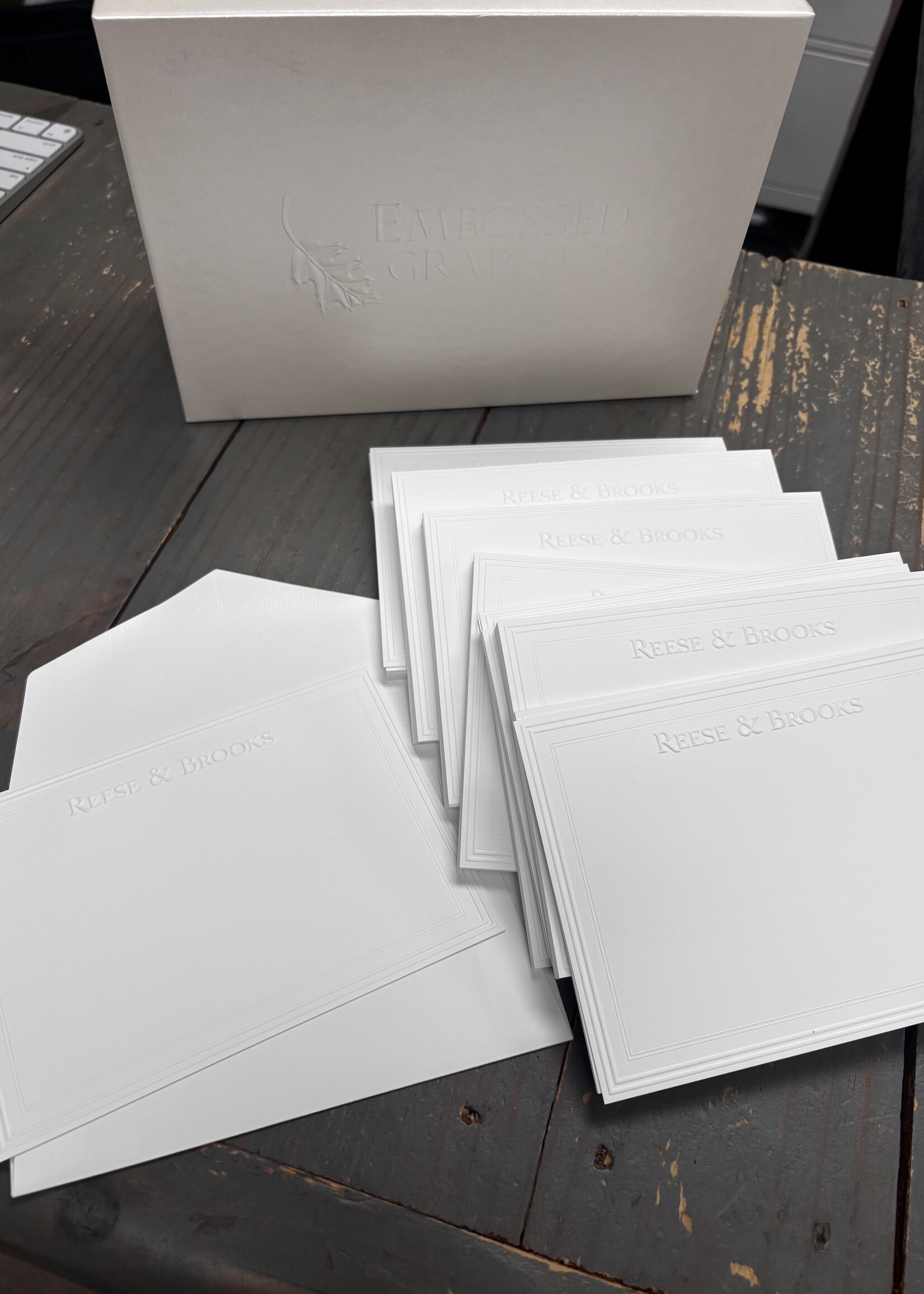 Embossed Graphics Constance Note Cards set of 100 (thru August 15th)