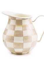 Mackenzie-Childs Mocha Check Pitcher