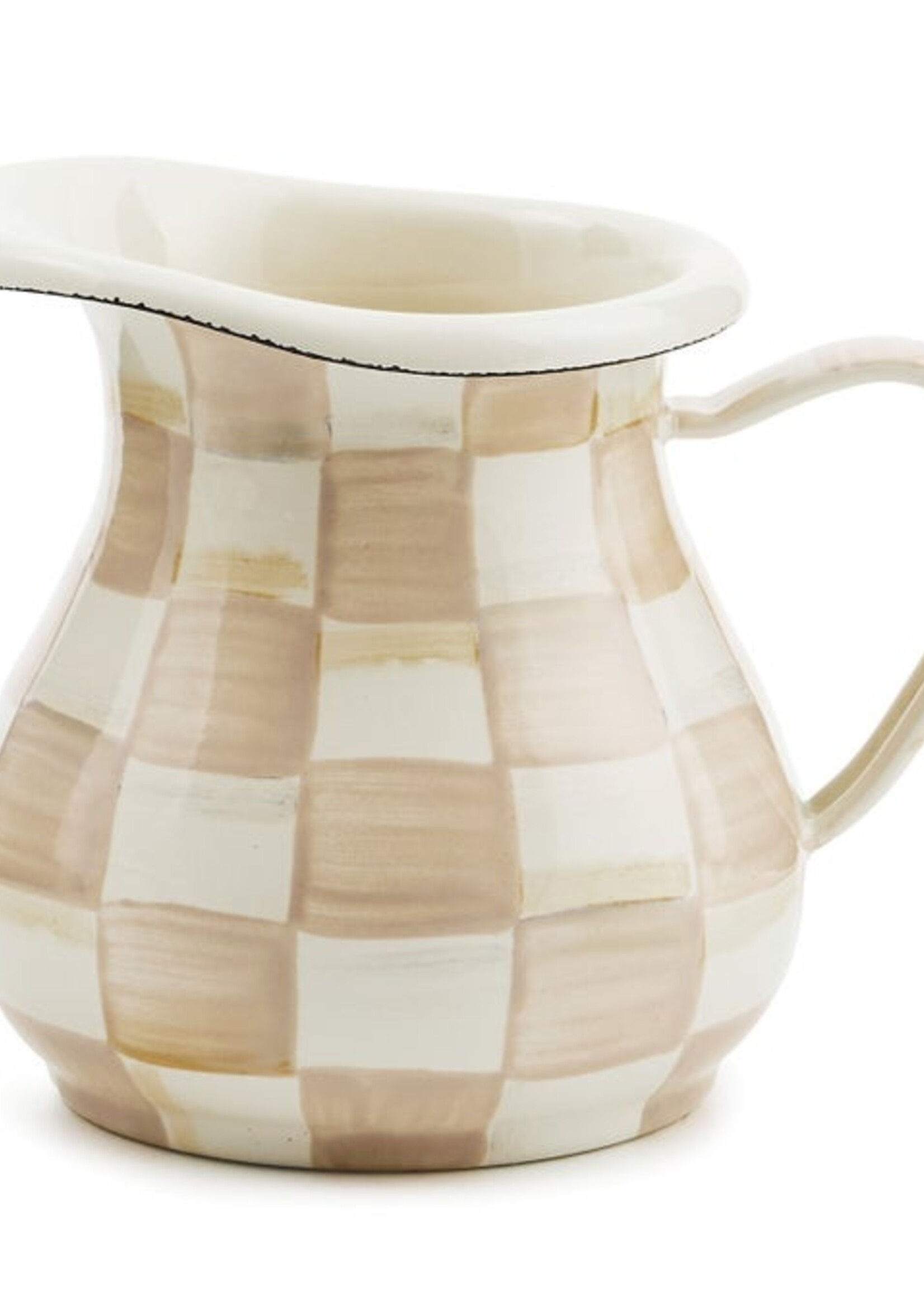Mackenzie-Childs Mocha Check Creamer