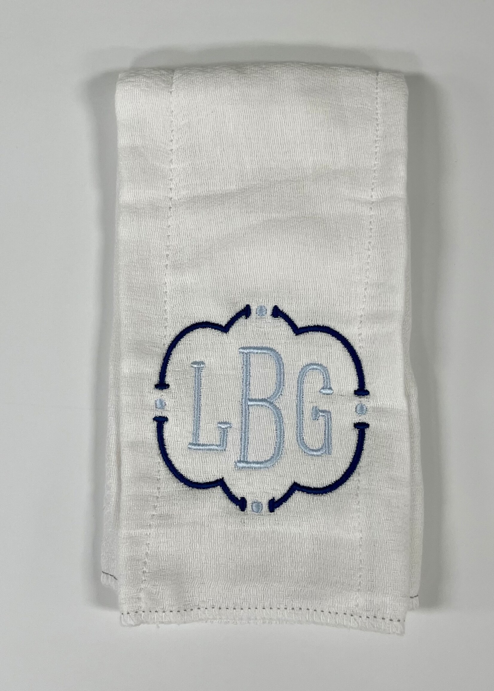 Monogrammed Burp Cloth