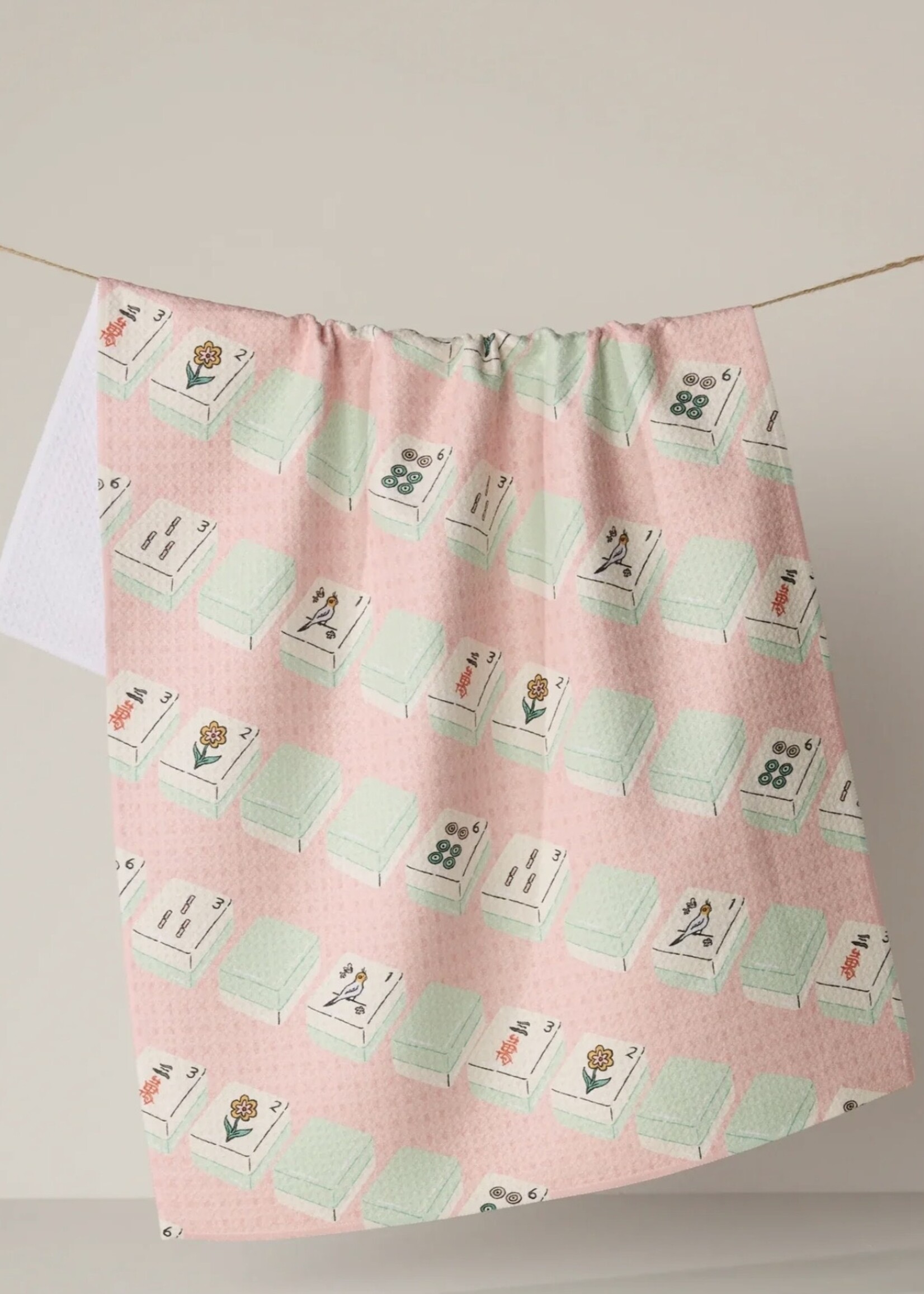 geometry Tile Parade Tea Towel