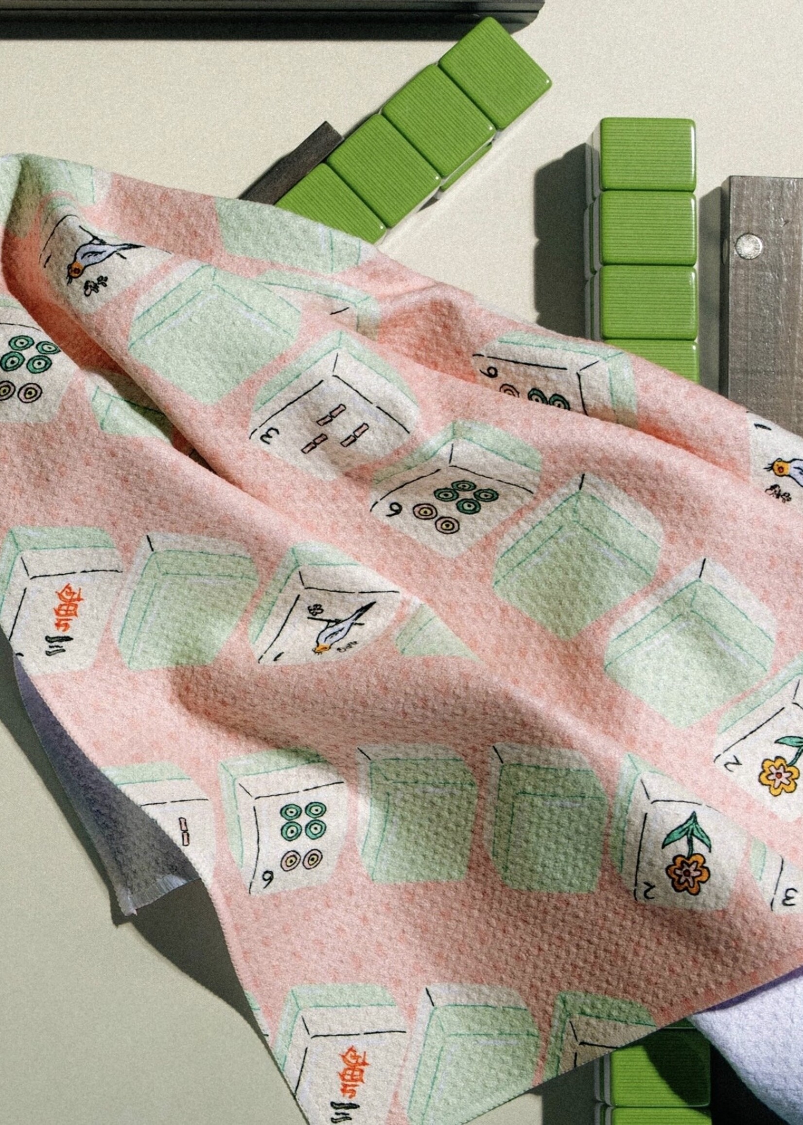 geometry Tile Parade Tea Towel