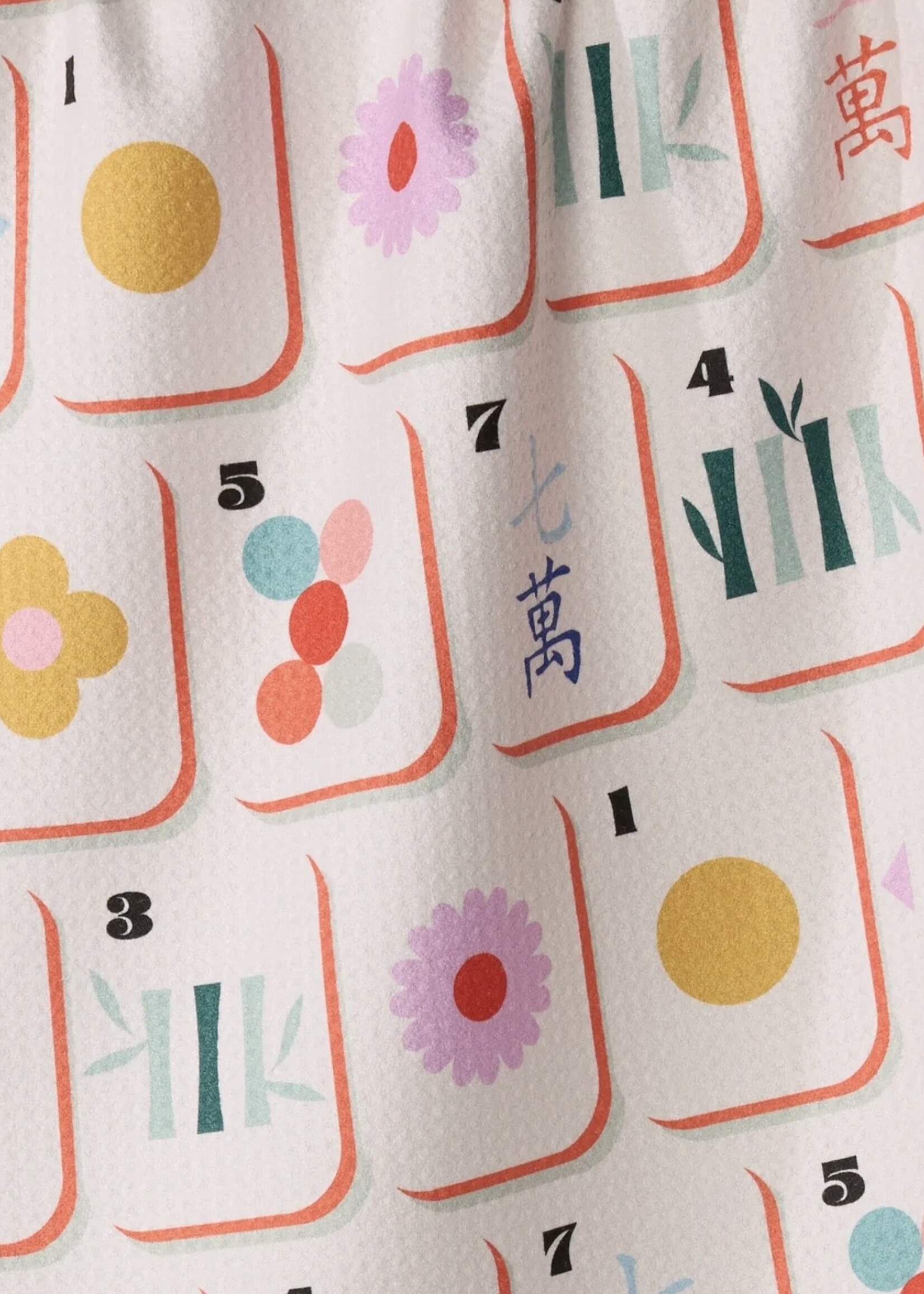 geometry Tile Toss Tea Towel