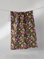 geometry Wild Fig Tea Towel