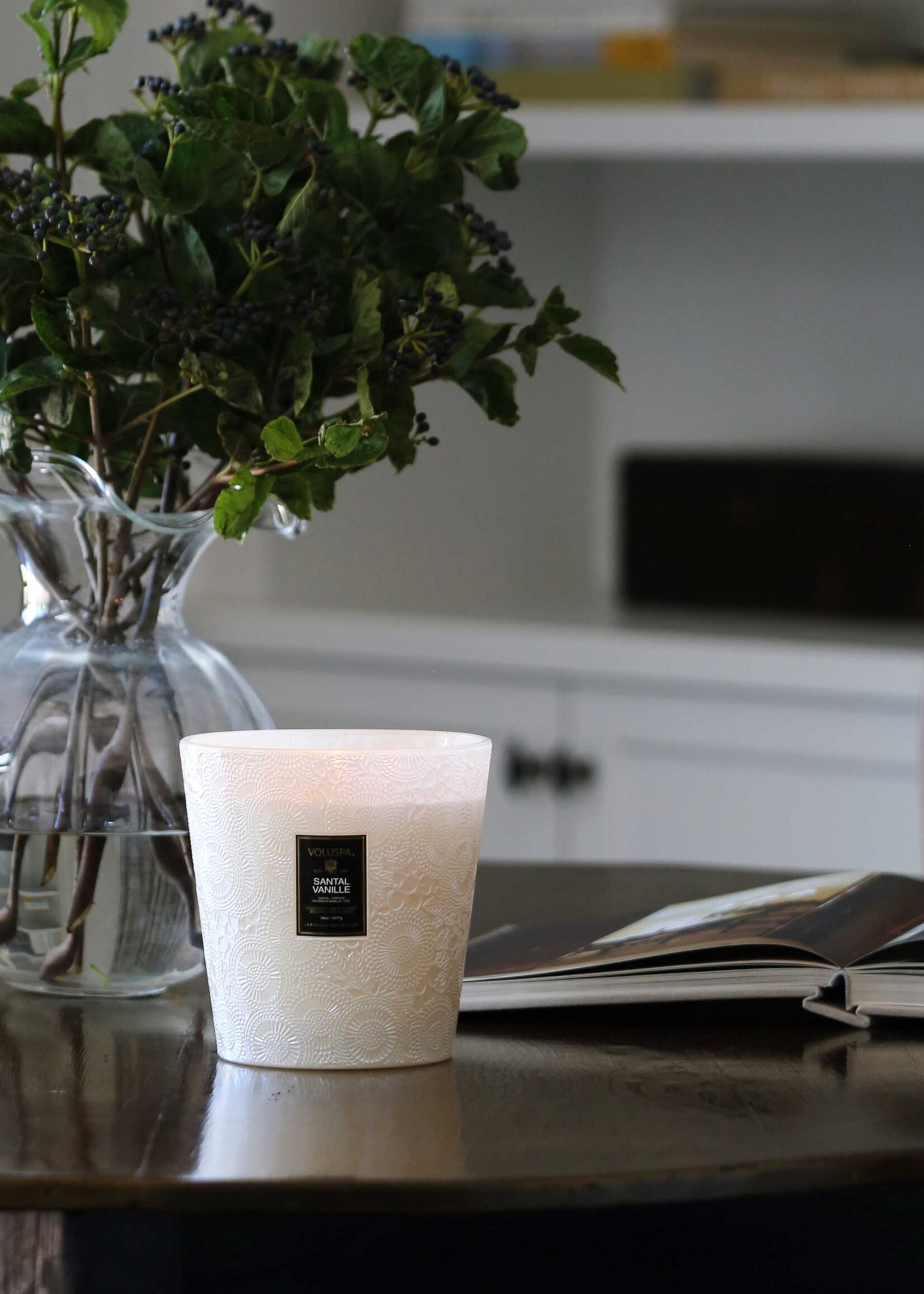 voluspa Voluspa Santal Vanille 3 Wick Hearth Candle