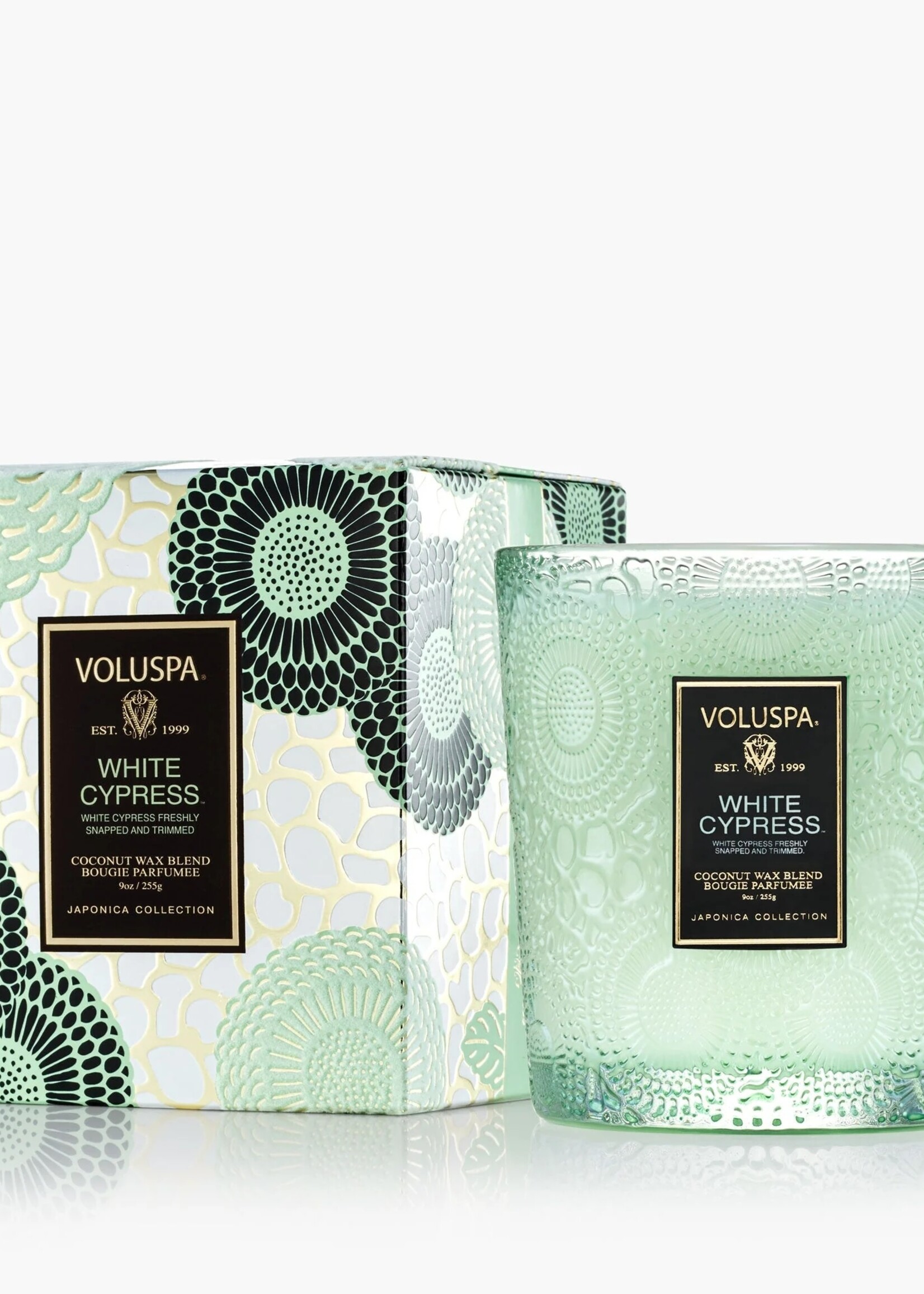 voluspa Voluspa White Cypress 9 oz Classic Candle