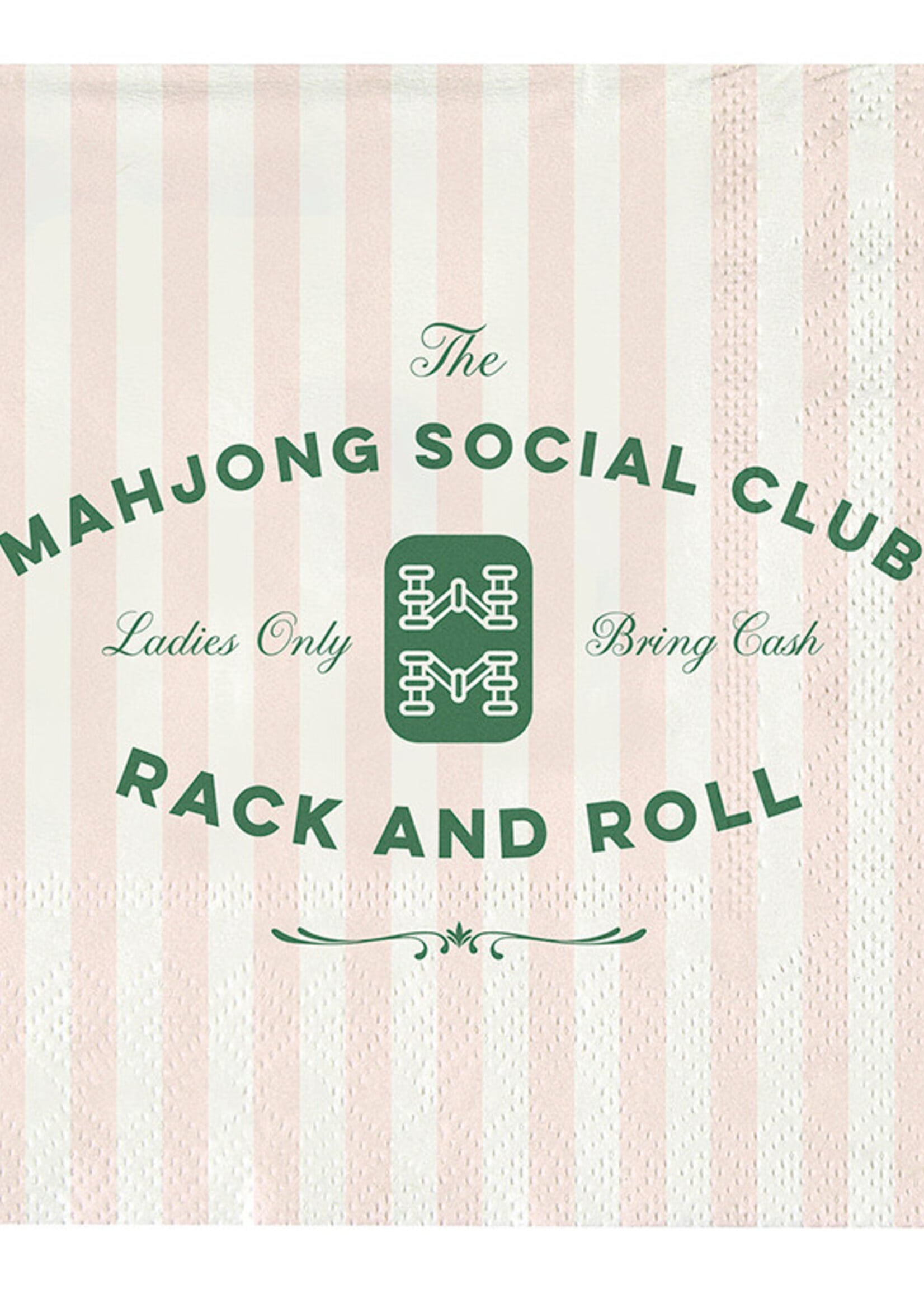 Santa Barbara Design Studio Mahjong Social Club Napkins with Ceramic Tray